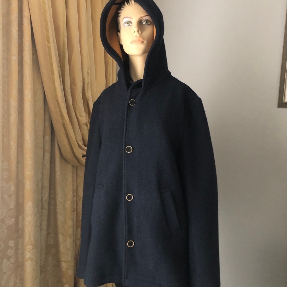 The Normal Brand Wool Dark Blue Men’s Coat,s.L